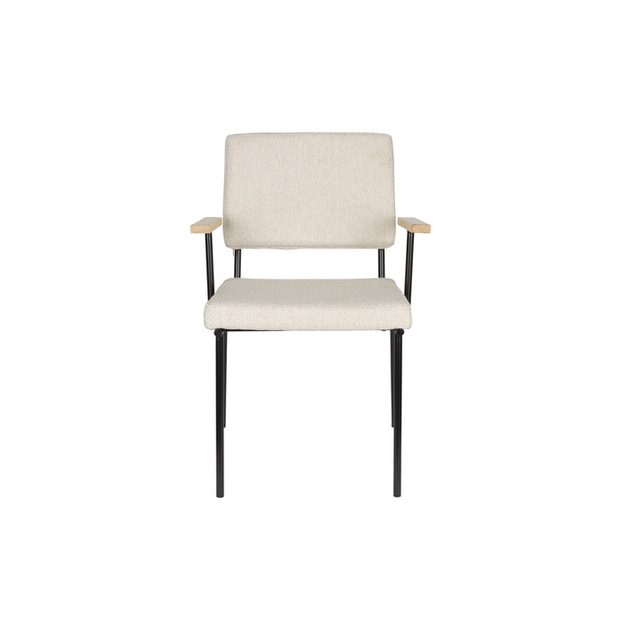 Zuiver Fellow Armstoel Off-White - Set van 2 - Grijs