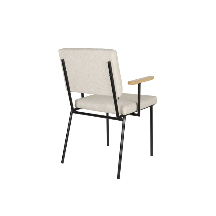 Zuiver Fellow Armstoel Off-White - Set van 2 - Grijs