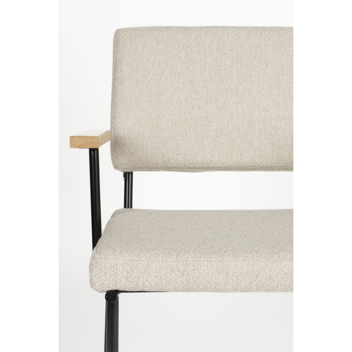 Zuiver Fellow Armstoel Off-White - Set van 2 - Grijs