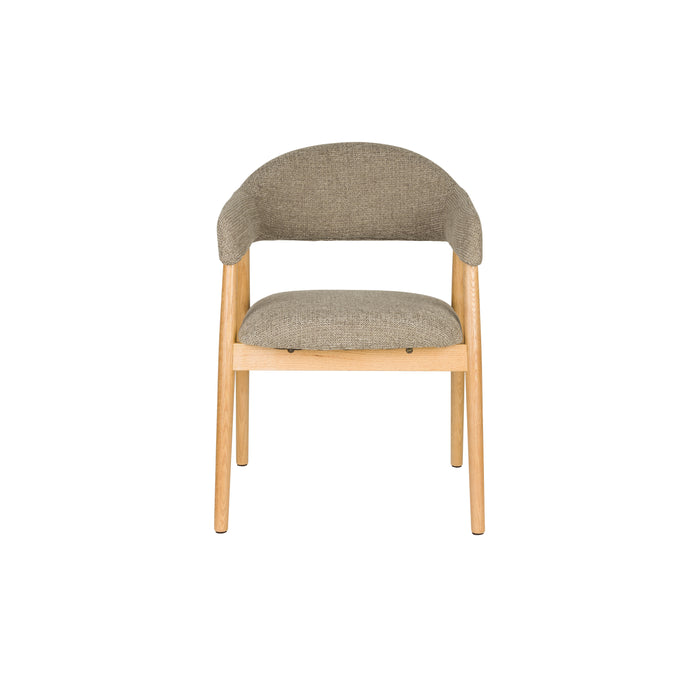 Housecraft Indy Eetkamerstoel Donker Bruin| Beige - Set van 2