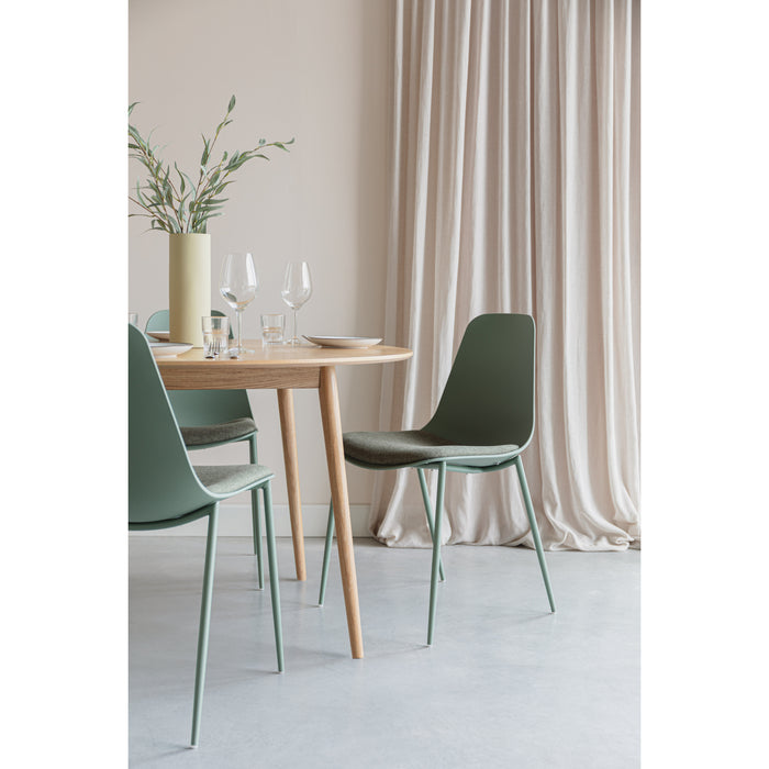 Housecraft Living Jeffrey Eetkamerstoel Groen - Set van 4
