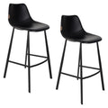 Dutchbone Franky Barkruk Zwart 80 cm - Set van 2