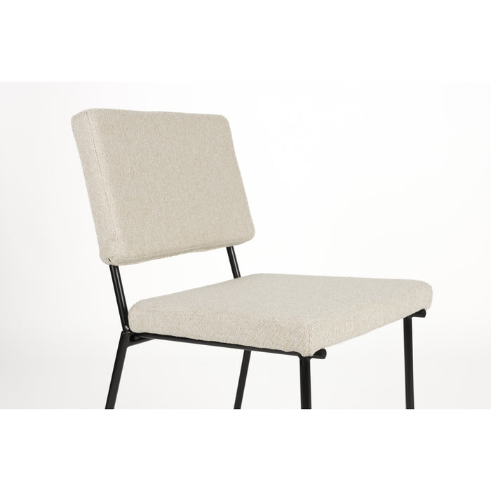 Zuiver Fellow Eetkamerstoelen Off-White - Set van 2 - Off White