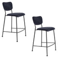 Zuiver Benson Barkruk 64.5 cm Donkerblauw - Set van 2