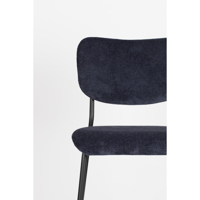 Zuiver Benson Barkruk 64.5 cm Donkerblauw - Set van 2