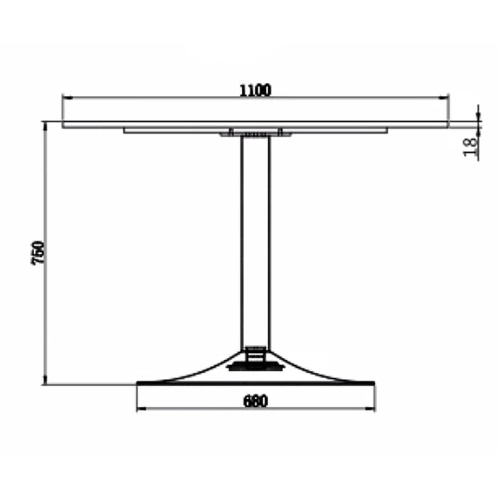 by fonQ Marble Eettafel Ø 105 cm