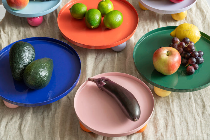 present time - Tray Double Funky Round