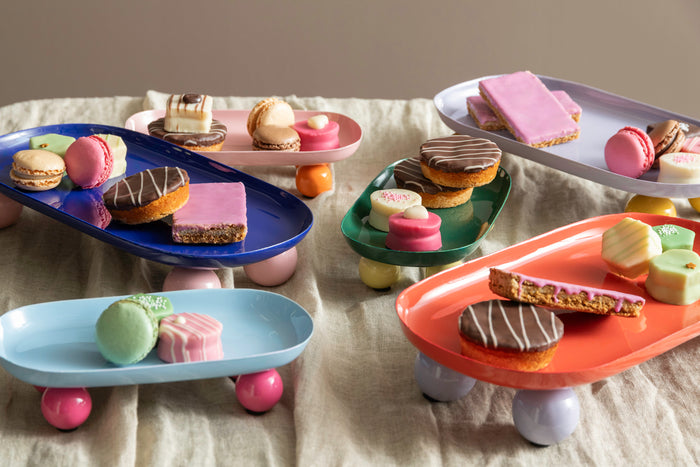 present time - Tray Double Funky Oval