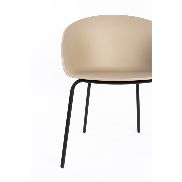 Zuiver Void Eetkamerstoelen Beige| Bruin - Set van 2
