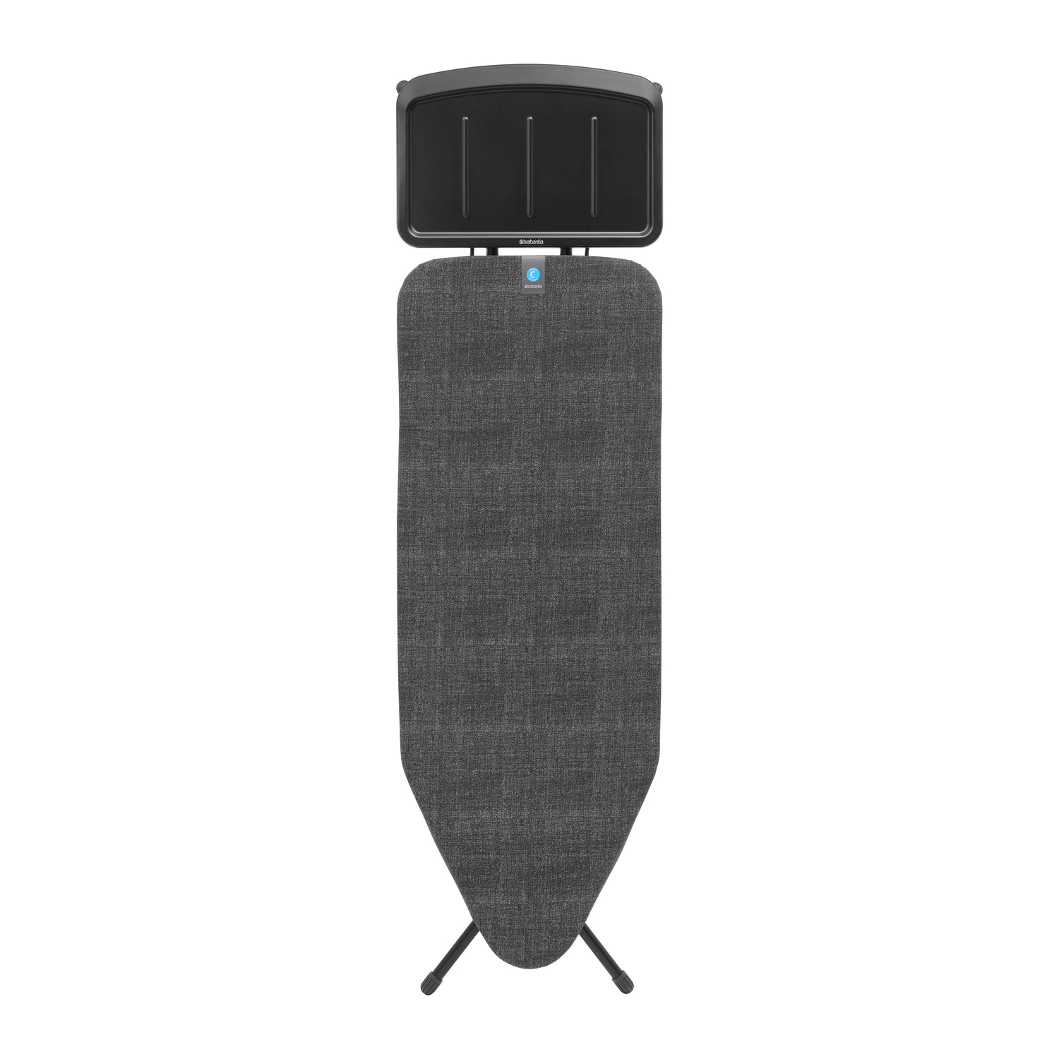 Brabantia Strijkplank C - met Stoomunithouder - 124 x 45 cm - Denim Black