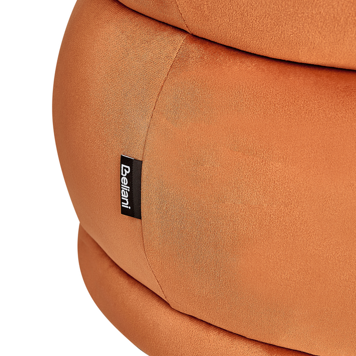 Beliani - ELLENDALE - Bankje - Oranje - Fluweel