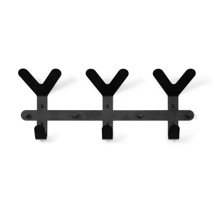 Spinder Design kapstok Frondo - Zwart - 9 haken