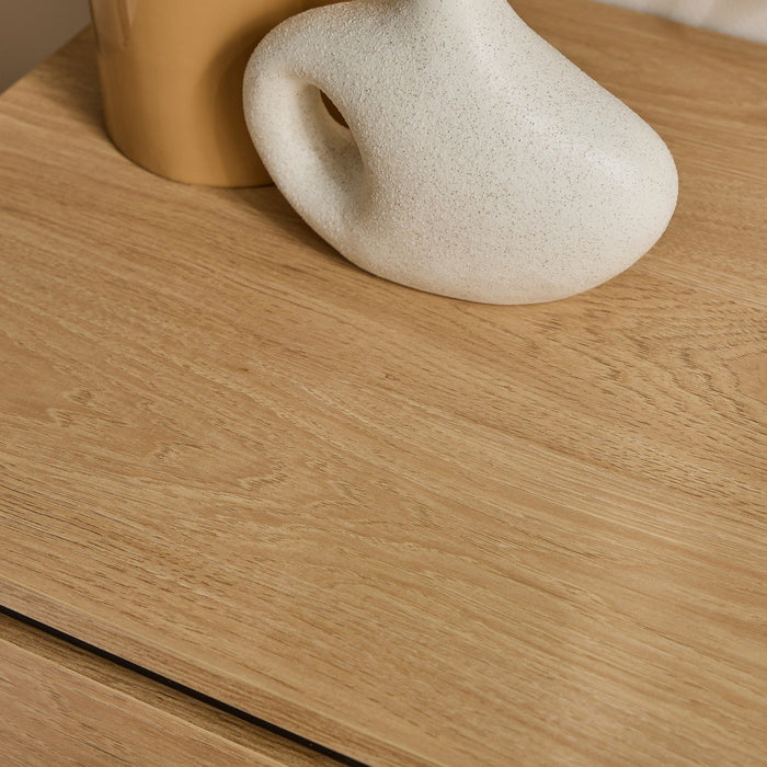 Calicosy - Lameller Nachtkastje MALAGA - H55 cm - Eikenlook