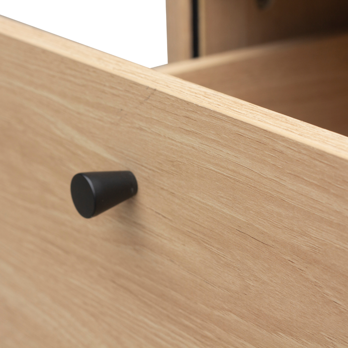 Calicosy - Lameller Nachtkastje MALAGA - H55 cm - Eikenlook