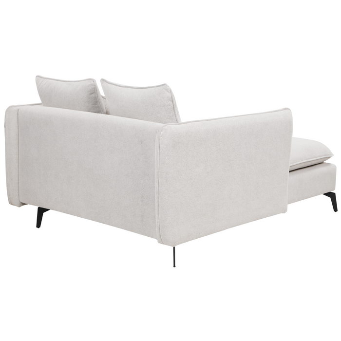 Beliani - CHARMES - Chaise Longue - Lichtbeige - Polyester