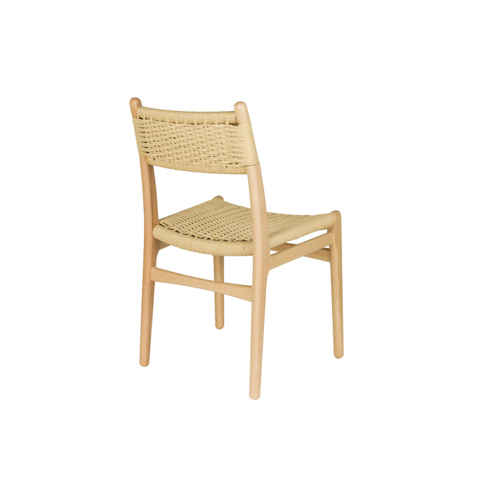 Dutchbone Cecile Eetkamerstoelen Hout Naturel - Set van 2
