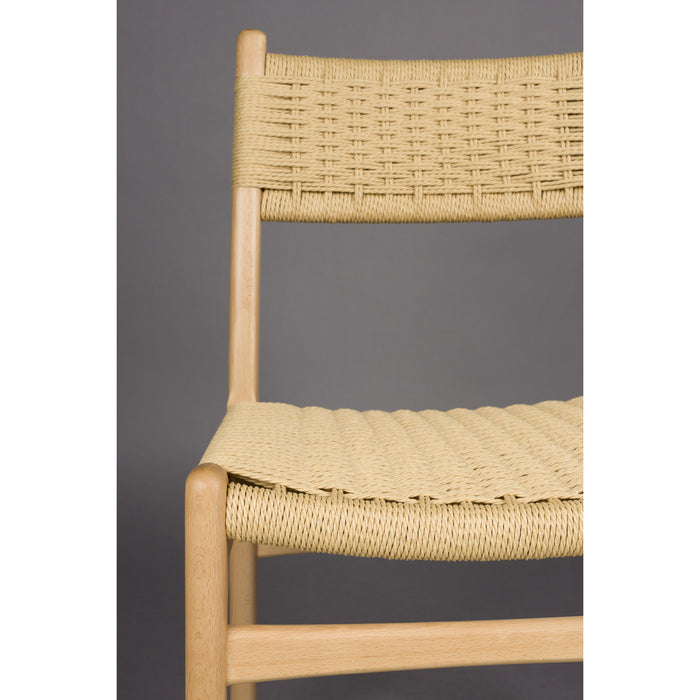 Dutchbone Cecile Eetkamerstoelen Hout Naturel - Set van 2