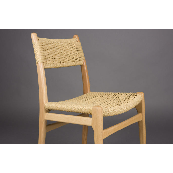 Dutchbone Cecile Eetkamerstoelen Hout Naturel - Set van 2