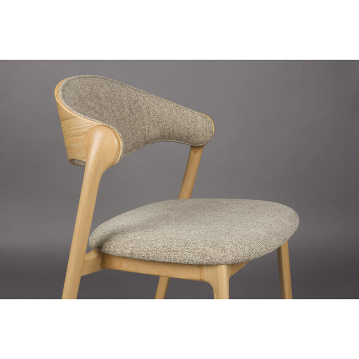 Dutchbone Babington Eetkamerstoelen Naturel - Set van 2