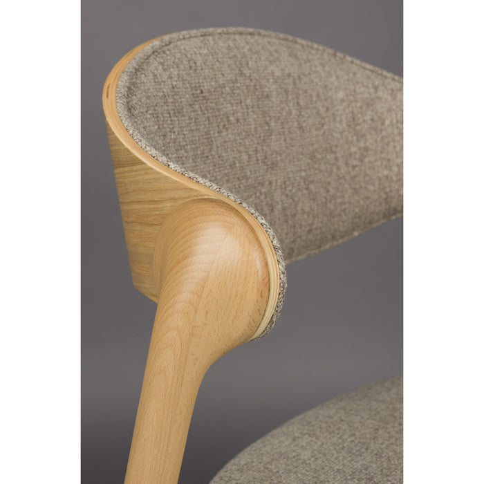 Dutchbone Babington Eetkamerstoelen Naturel - Set van 2