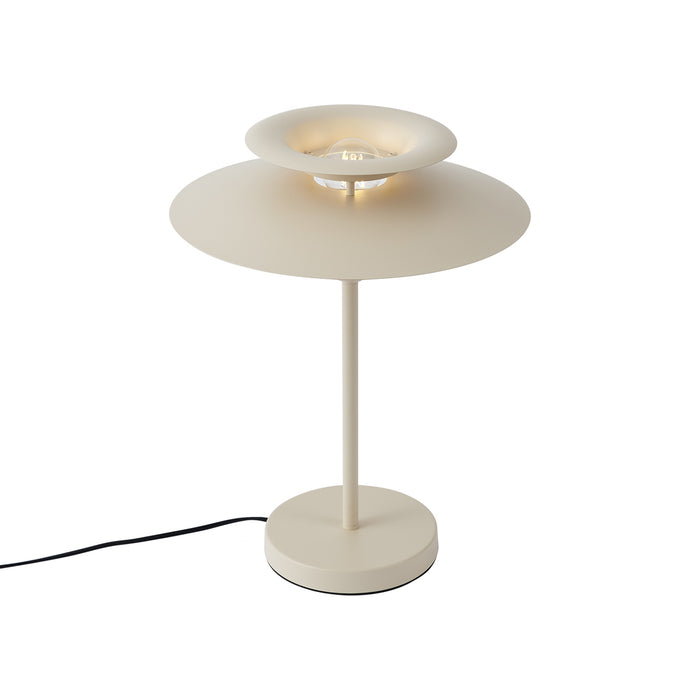 QAZQA Retro tafellamp beige staal 45cm - Pauly