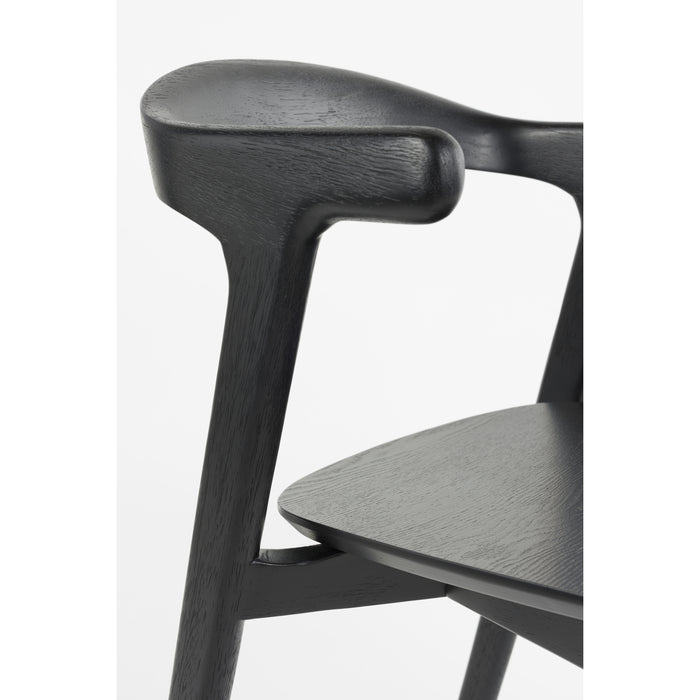 Zuiver Northwood Eetkamerstoelen Hout Zwart - Set van 2
