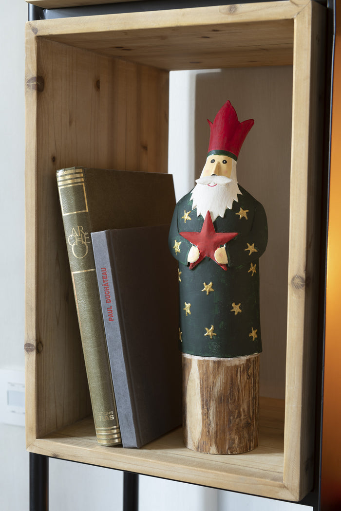 J-Line figuur Koningen 3 Op Voet - ijzer|hout - rood  - 3 stuks