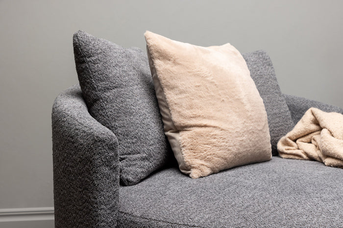 Fjôrd - Loveseat Grijs Teddy - 118x118x72cm - Kelso