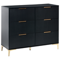 Beliani - WALCOTT - Ladekast met 6 lades - Zwart - MDF