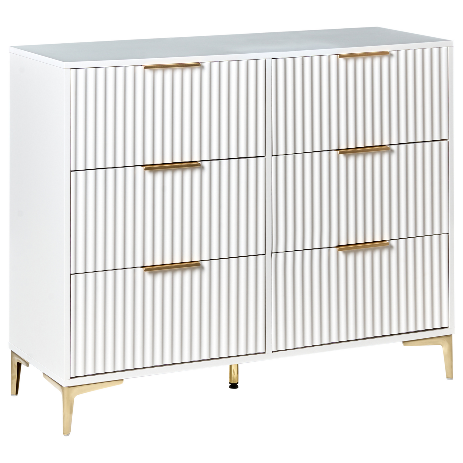 Beliani - WALCOTT - Ladekast met 6 lades - Wit - MDF