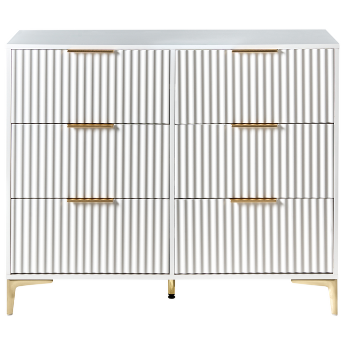 Beliani - WALCOTT - Ladekast met 6 lades - Wit - MDF
