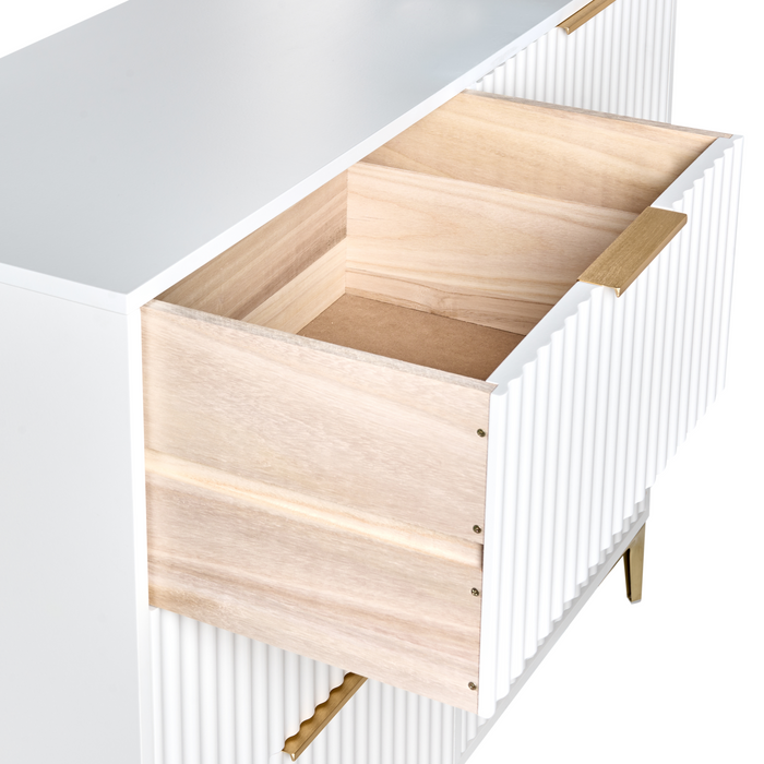 Beliani - WALCOTT - Ladekast met 6 lades - Wit - MDF