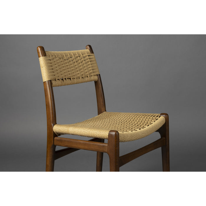 Dutchbone Cecile Stoel - Set van 2 - Bruin