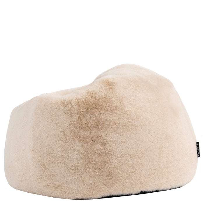 icon Kingston Kinderzitzak - Fluffy Pluche Imitatiebont - Crème