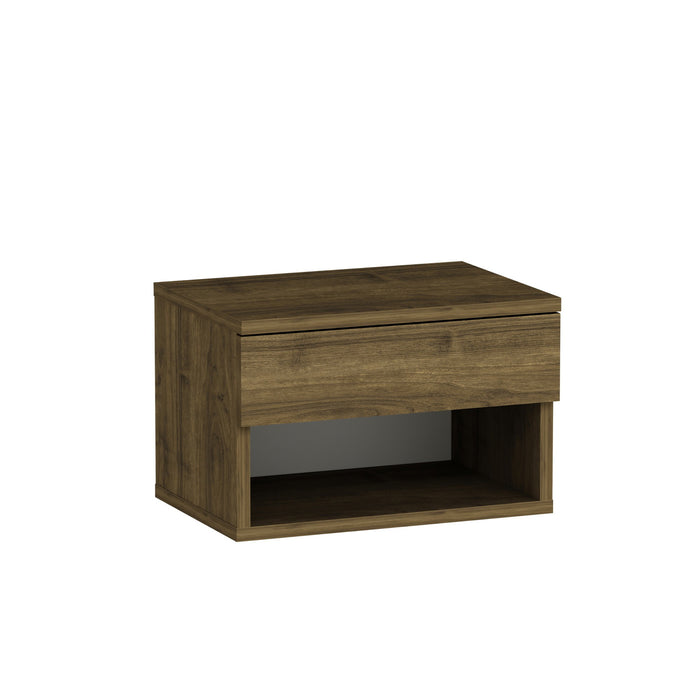 Giga Meubel - Nachtkastje Walnoot Hout - 45x32x29cm - Ribes
