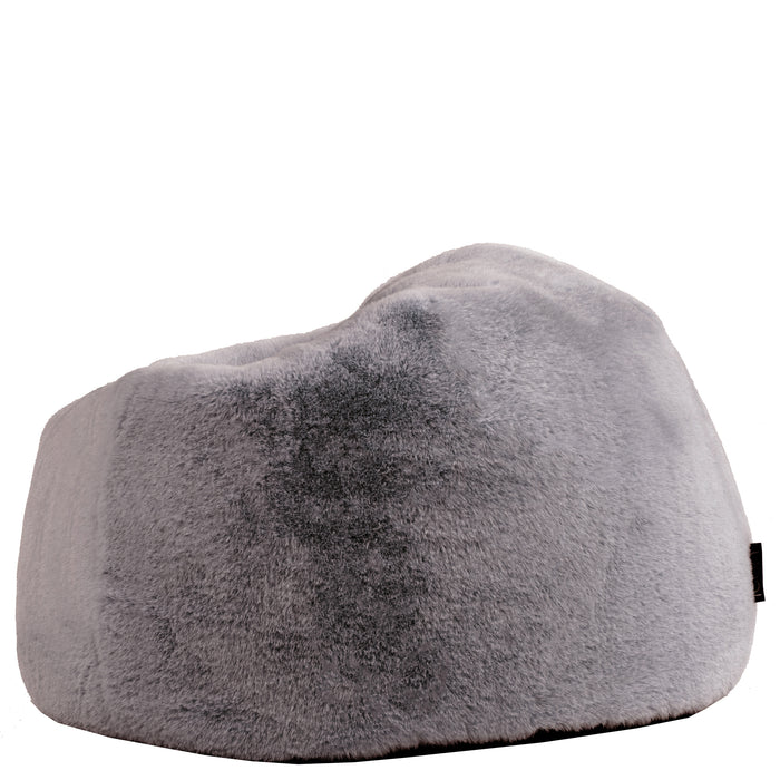icon Kingston Kinderzitzak - Fluffy Pluche Imitatiebont - Grijs