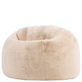 icon Kingston Kinderzitzak - Fluffy Pluche Imitatiebont - Crème