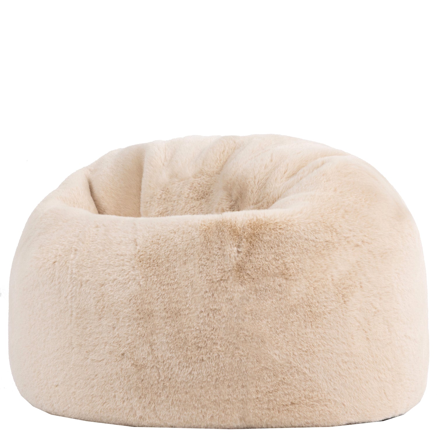 icon Kingston Kinderzitzak - Fluffy Pluche Imitatiebont - Crème