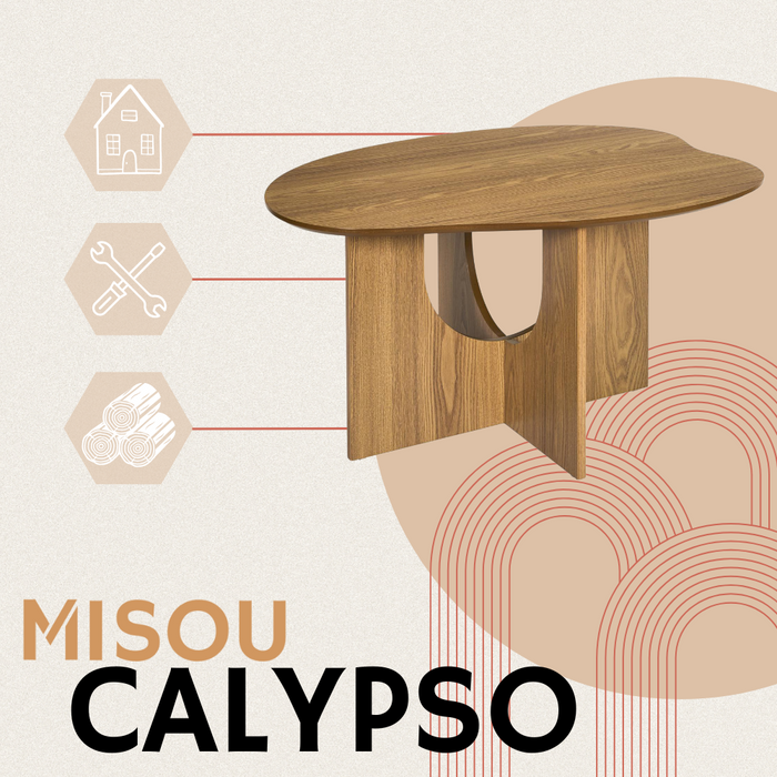 MISOU Calypso Koffietafel Salontafel Woonkamer Organische Koffie Ta...