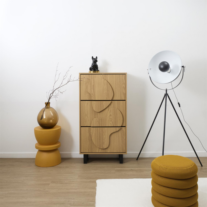 MISOU Calypso Schoenenkast met 3 Lades Schoenen Opbersysteem Hout S...