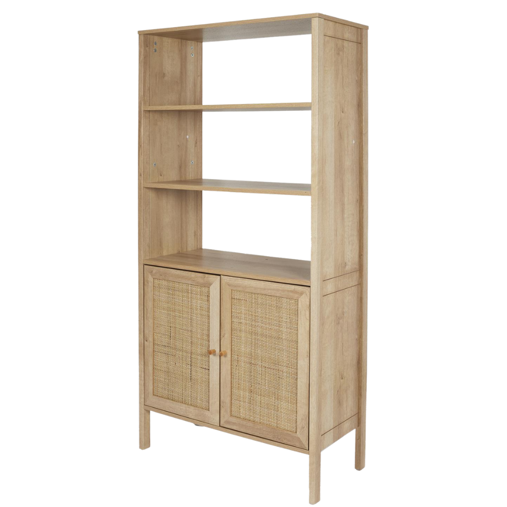 MISOU Bali Buffetkast Open Wandkast met Deuren Kast Woonkamer Opber...