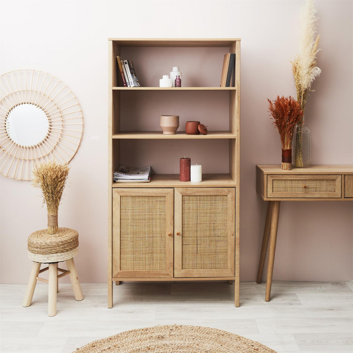 MISOU Bali Buffetkast Open Wandkast met Deuren Kast Woonkamer Opber...