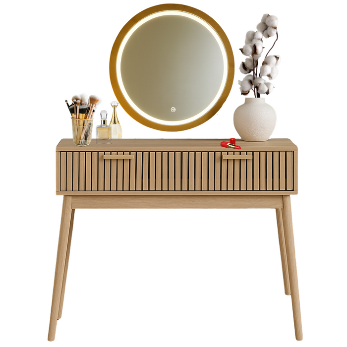 MISOU Klaus Kaptafel met LED Spiegel met verlichting Make up tafel...