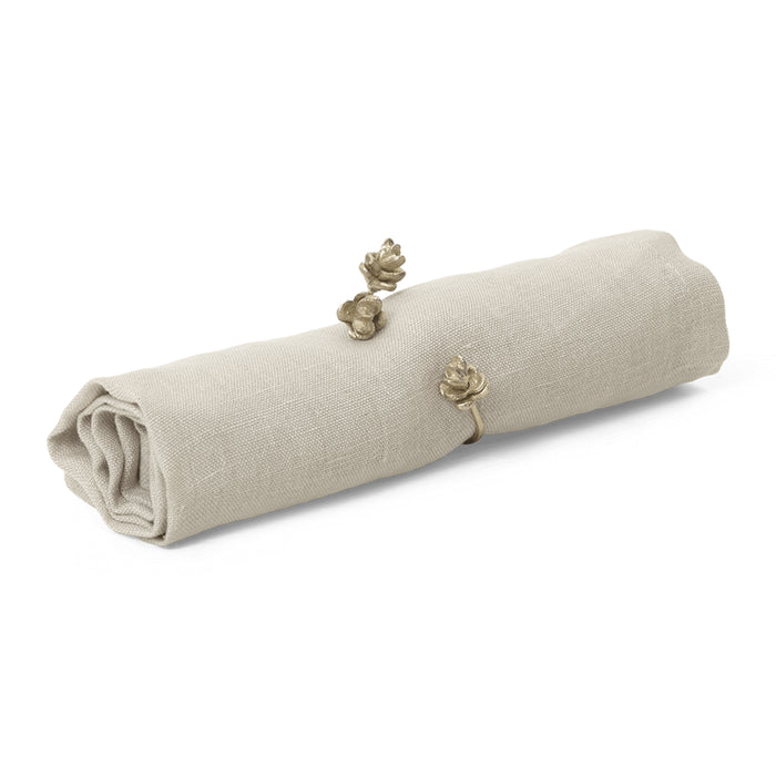 Ferm Living Forest Servetringen - Set van 4 - Brass