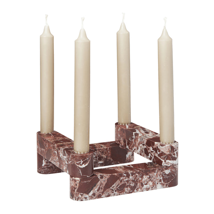 Ferm Living Newel Modular Kandelaar - Rosso