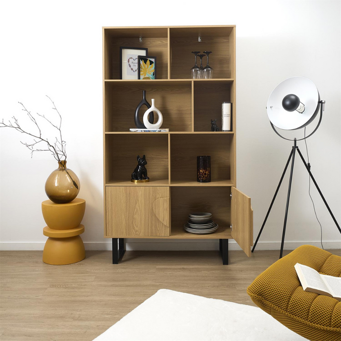 MISOU Calypso Boekenkast Open Wandkast Woonkamer Kast op Poten met...
