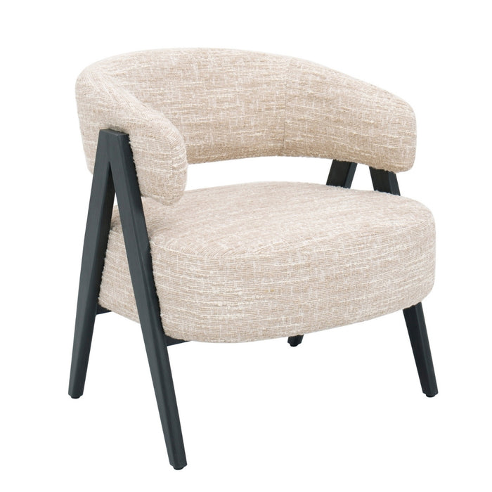 DÉJA Living - Fauteuil Beige|Zwart - 67x64x72cm - Fly