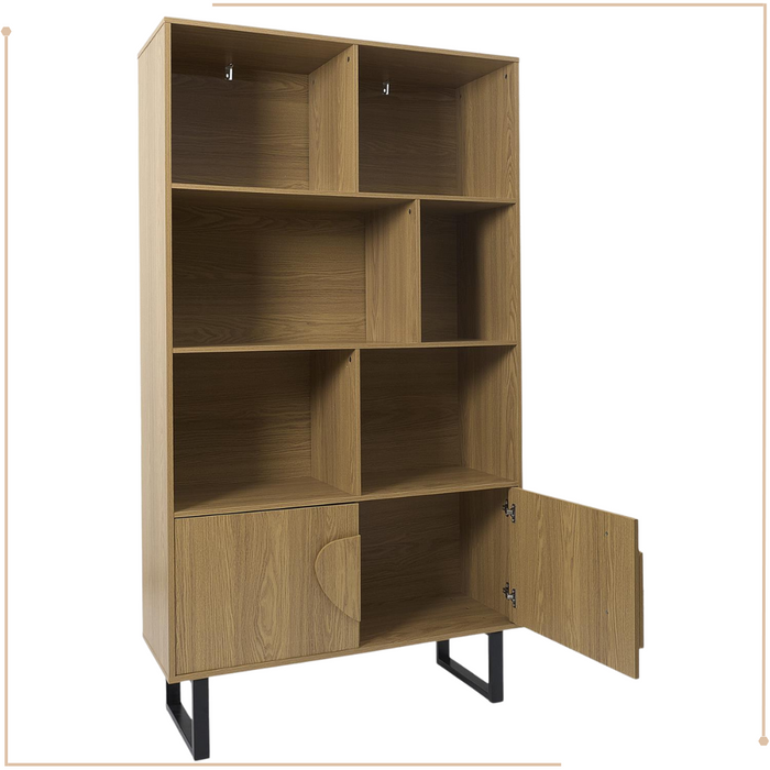 MISOU Calypso Boekenkast Open Wandkast Woonkamer Kast op Poten met...