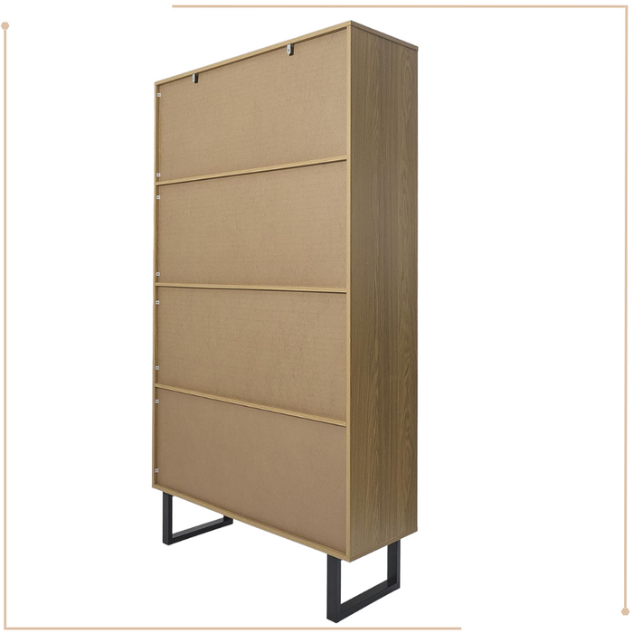 MISOU Calypso Boekenkast Open Wandkast Woonkamer Kast op Poten met...