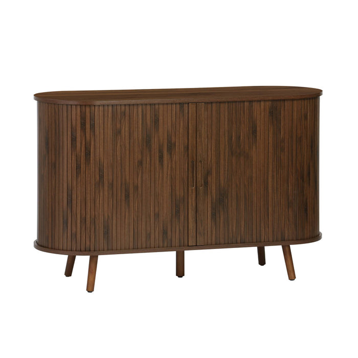 sweeek - Scandinavisch dressoir met 2 schuifdeuren, 120cm